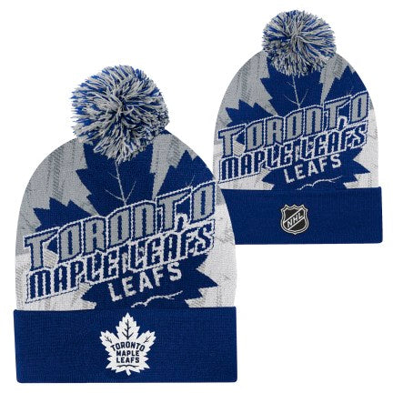 Youth Toronto Maple Leafs Word Mark Essentials Knit Toque