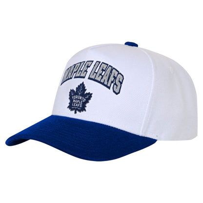 Youth Toronto Maple Leafs Outerstuff Puff Wordmark Snapback Hat - White