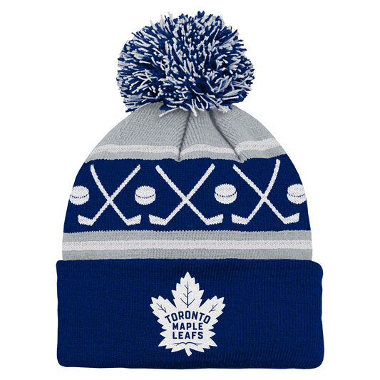 Infant Toronto Maple Leafs Face-off Pom Knit Toque