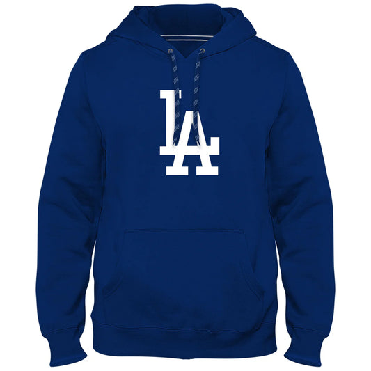 Los Angeles Dodgers MLB Express Twill Logo Hoodie - Royal