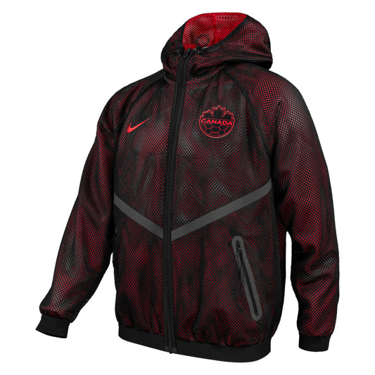 Canada Soccer National Team World Cup 2026 Sportswear Anthem Jacket - Black/Red