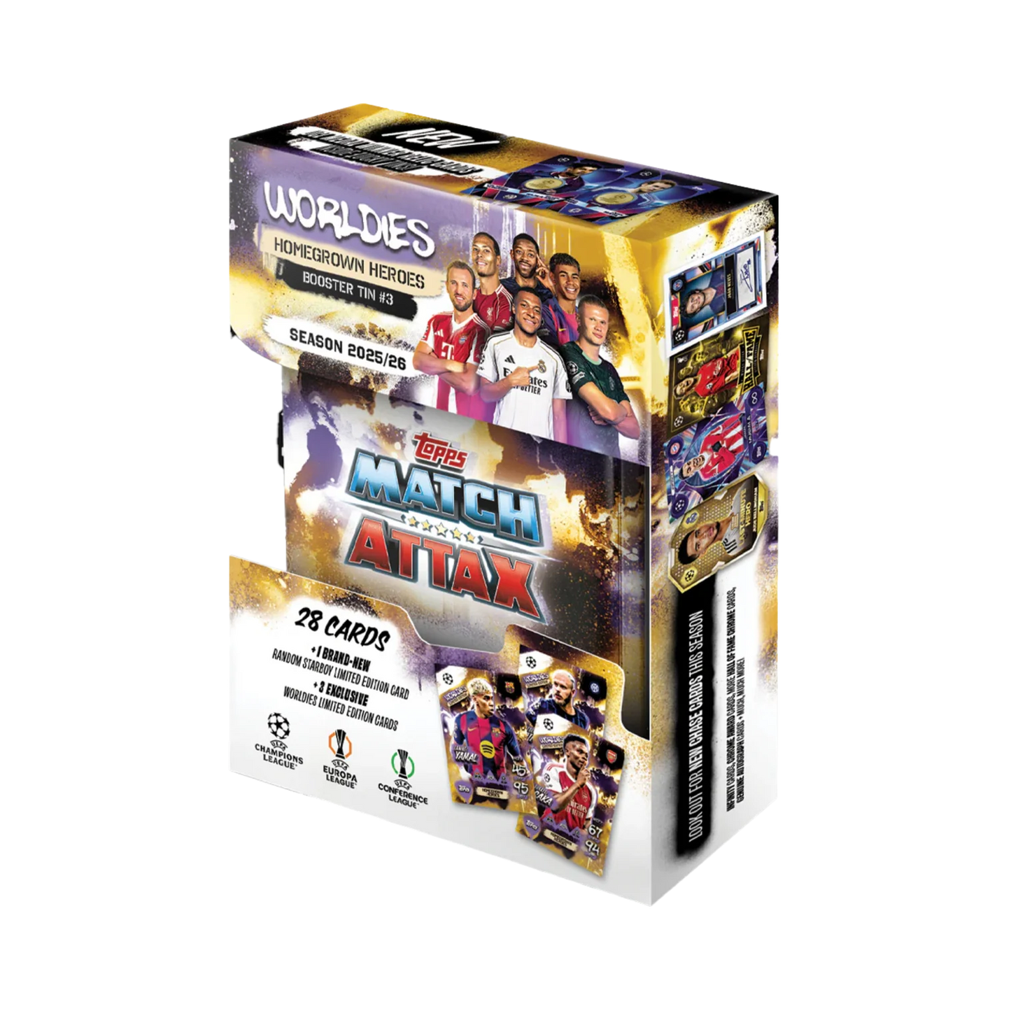 25/26 TOPPS Match Attax Trading Card Game Booster Tin # 1,2,3,4