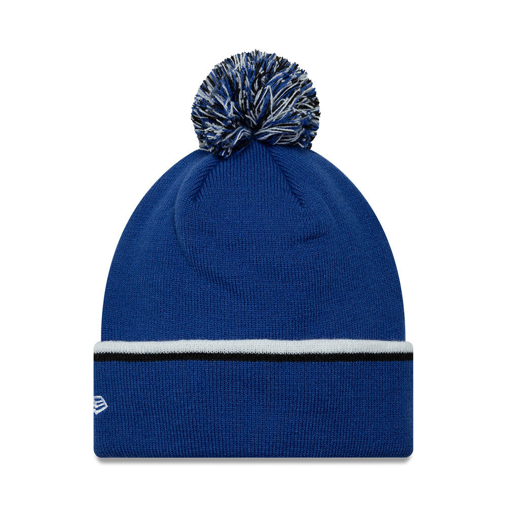 Manchester United Cuffed Pom Beanie - Blue