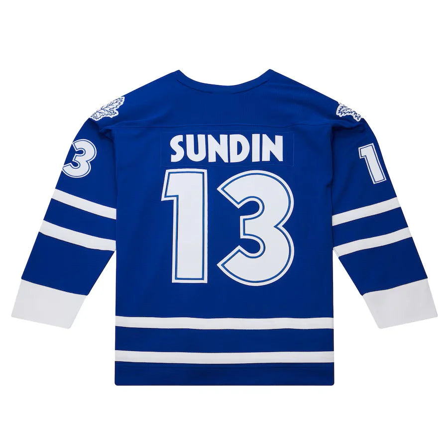 Mats Sundin #13 Toronto Maple Leafs Mitchell & Ness Power Play Authentic Premium 1997-98 Replica Jersey