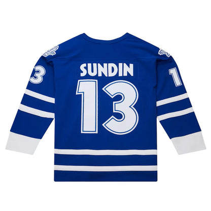 Mats Sundin #13 Toronto Maple Leafs Mitchell & Ness Power Play Authentic Premium 1997-98 Replica Jersey