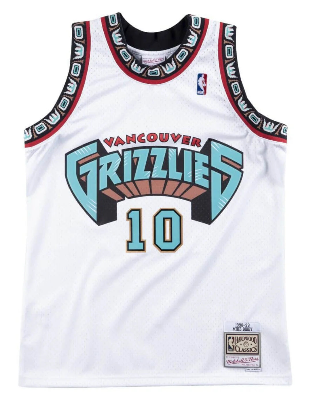 Mike Bibby #10 Vancouver Grizzlies Mitchell & Ness Hardwood Classic Swingman Jersey - White