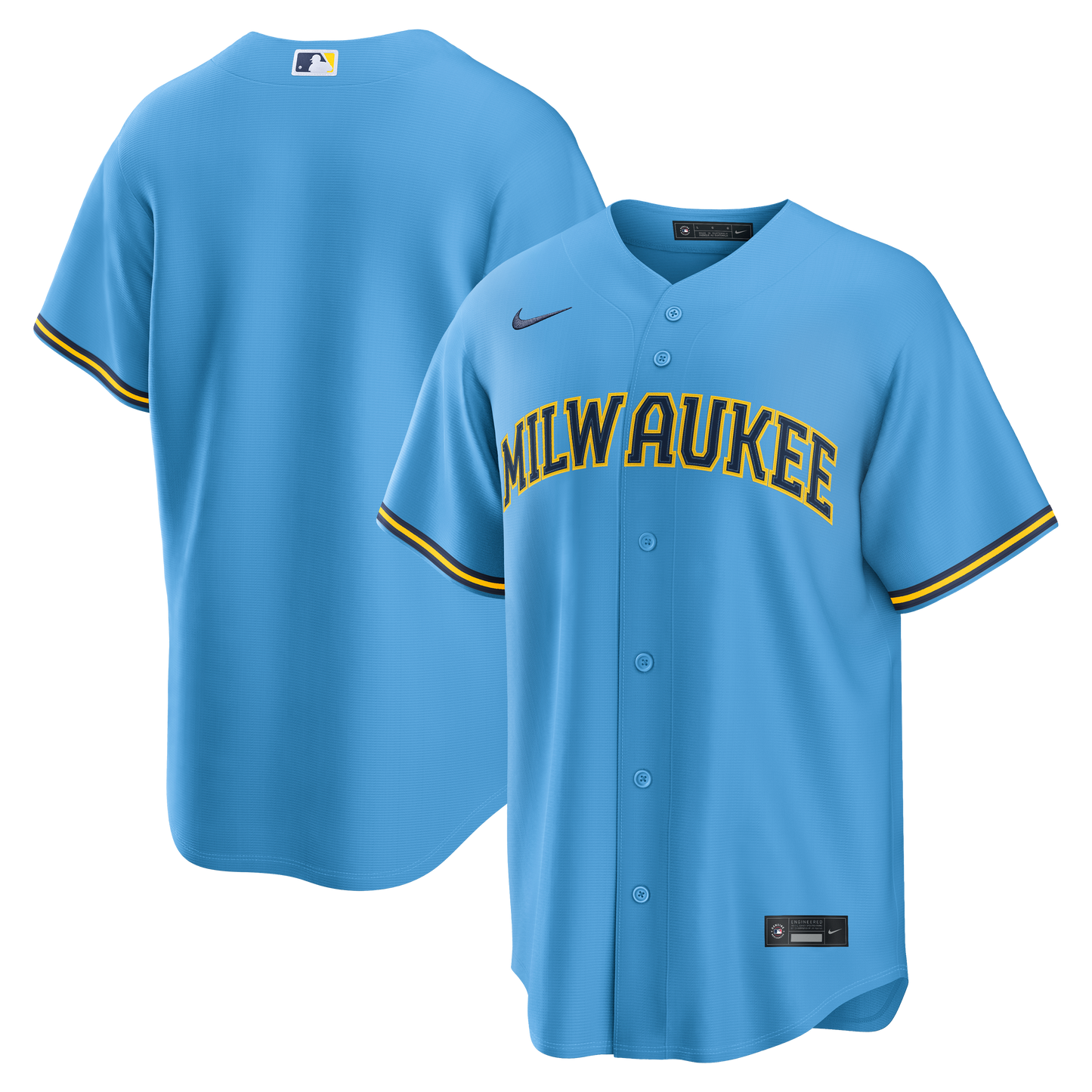 Milwaukee Brewers Nike Alternate Replica Jersey - Powder Blue