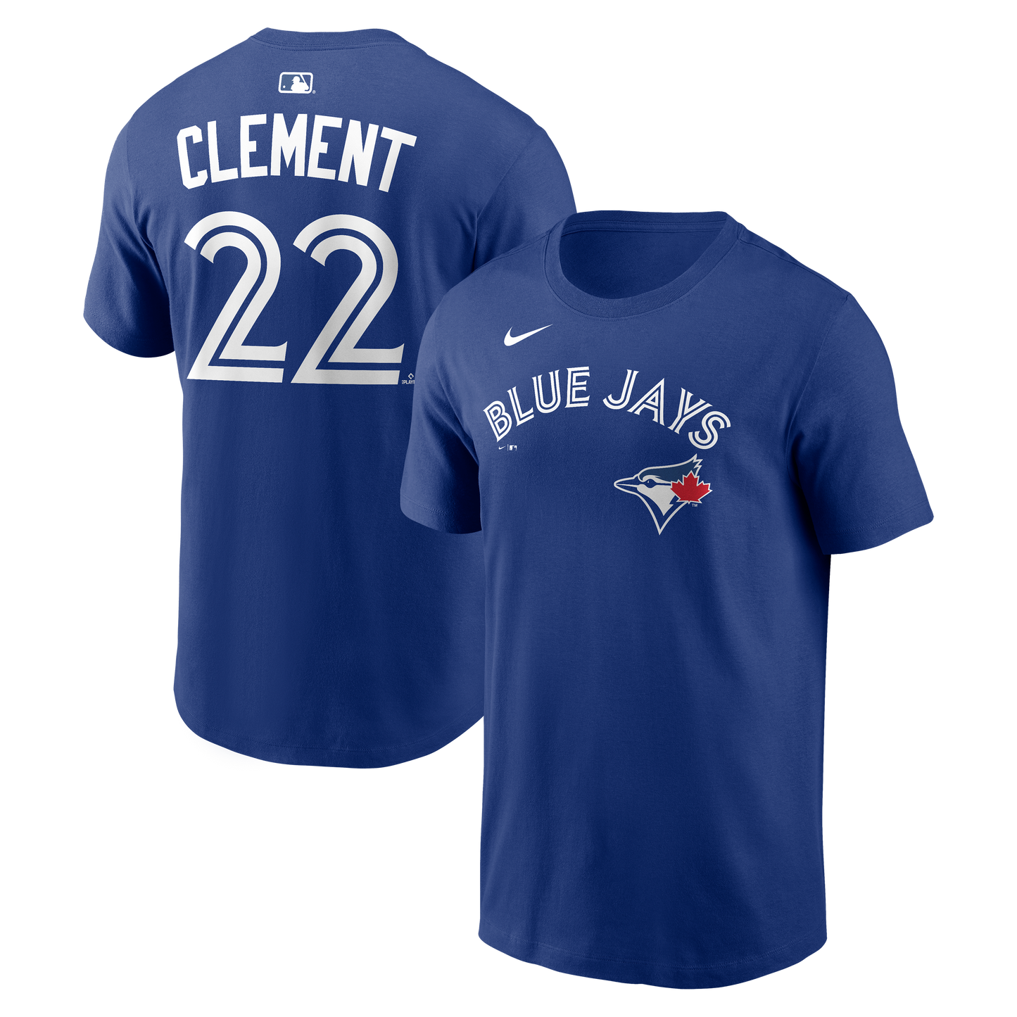 Toronto Blue Jays Ernie Clement #22 Nike Royal Blue Name & Number T-Shirt