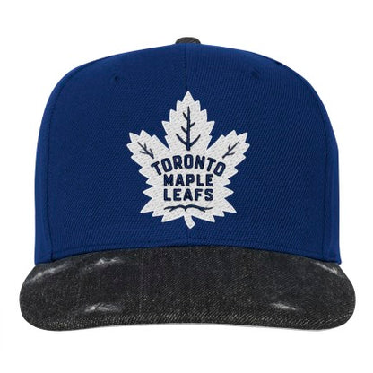 Youth Toronto Maple Leafs Mitchell & Ness PatchWork Hard Wood Classic Snapback Hat