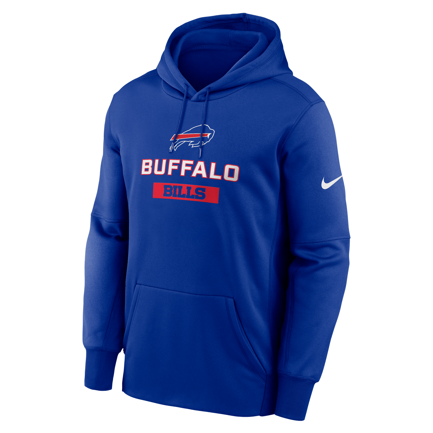 Buffalo Bills Nike Old Royal Therma Pullover Hoodie