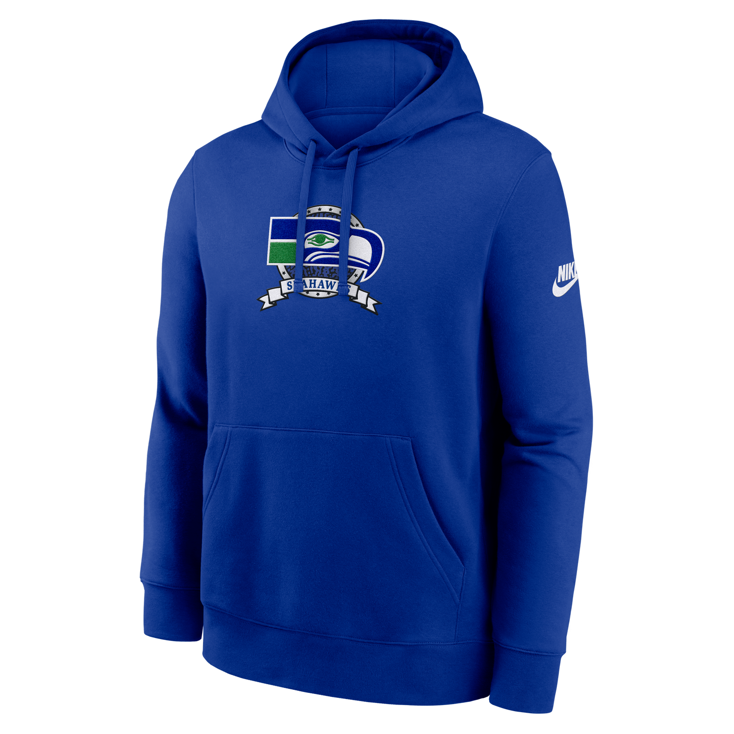 Seattle Seahawks Nike Full Blitz Pullover Hoodie - Blue