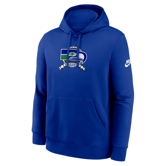 Seattle Seahawks Nike Full Blitz Pullover Hoodie - Blue