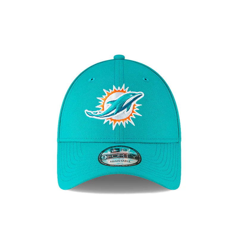 Miami Dolphins NFL New Era 9FORTY Adjustable Hat - Cyan