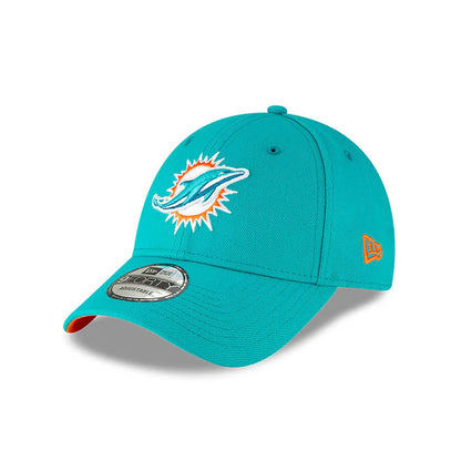 Miami Dolphins NFL New Era 9FORTY Adjustable Hat - Cyan