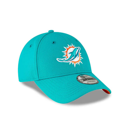 Miami Dolphins NFL New Era 9FORTY Adjustable Hat - Cyan