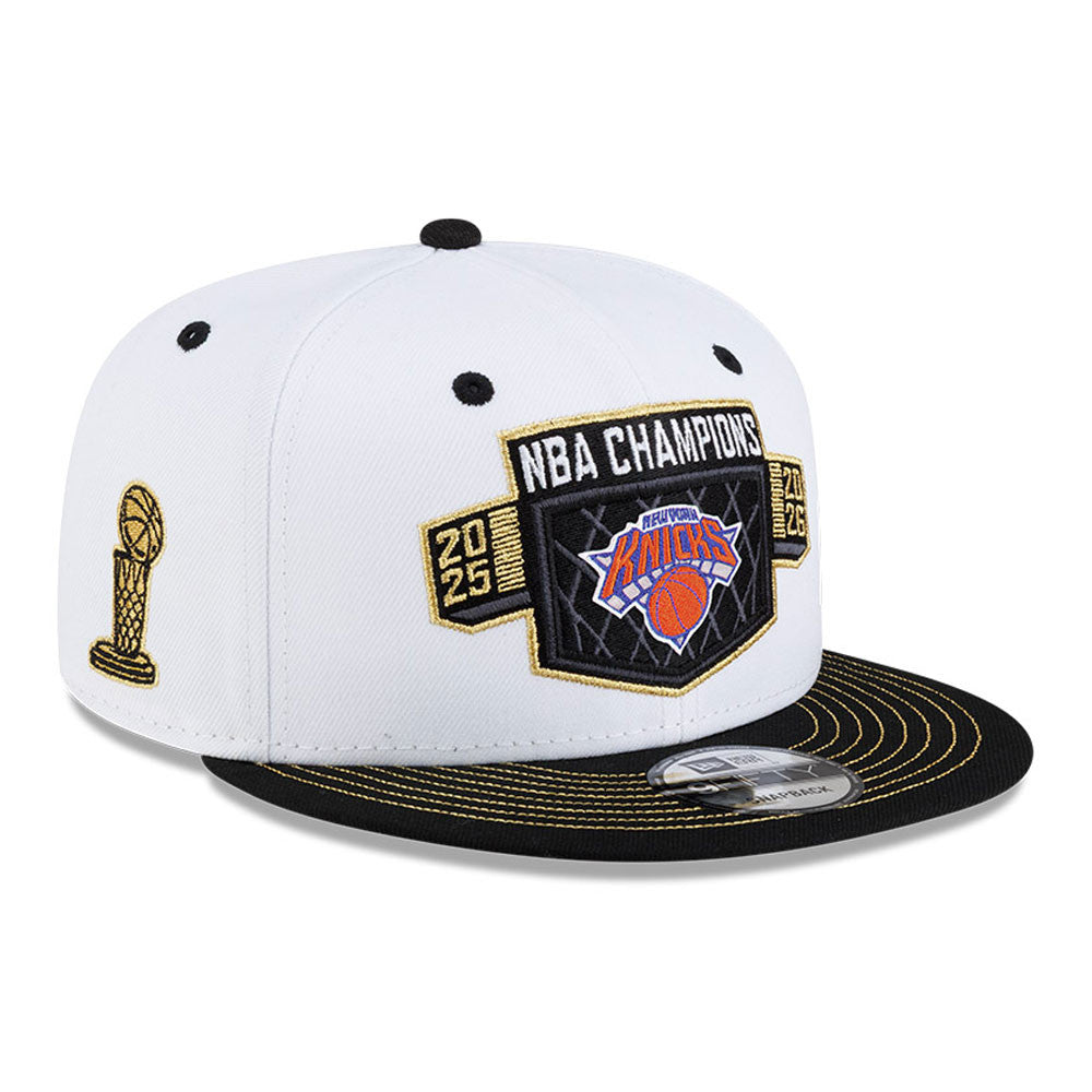 New York Knicks New Era 2026 NBA Finals Champions Locker Room 9FIFTY Snapback Hat - Black