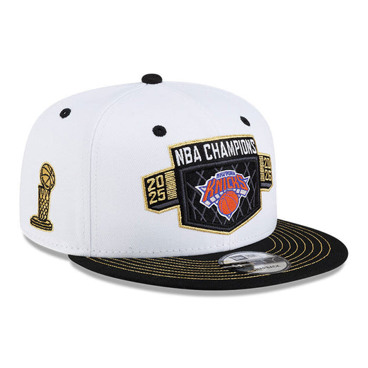 New York Knicks New Era 2026 NBA Finals Champions Locker Room 9FIFTY Snapback Hat - Black
