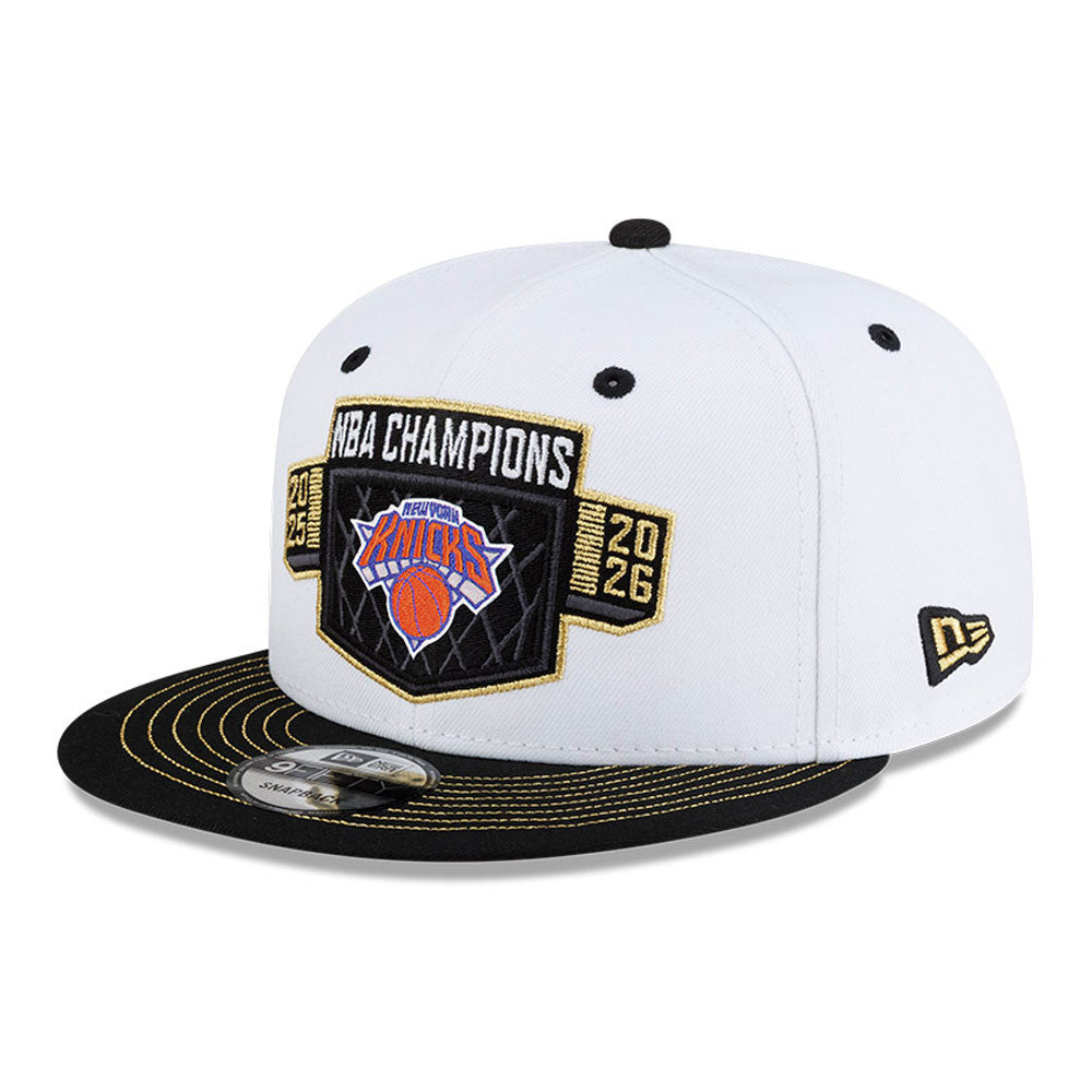 New York Knicks New Era 2026 NBA Finals Champions Locker Room 9FIFTY Snapback Hat - Black