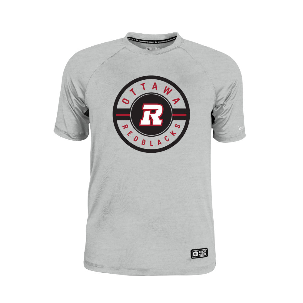 Ottawa Redblacks New Era 2026 Sideline Cavort Raglan T-Shirt - Gray