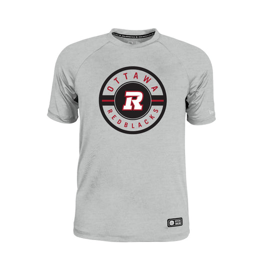 Ottawa Redblacks New Era 2026 Sideline Cavort Raglan T-Shirt - Gray