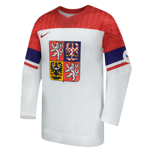 Team Czech Republic 2026 Hockey Olympics Nike Replica Jersey - White