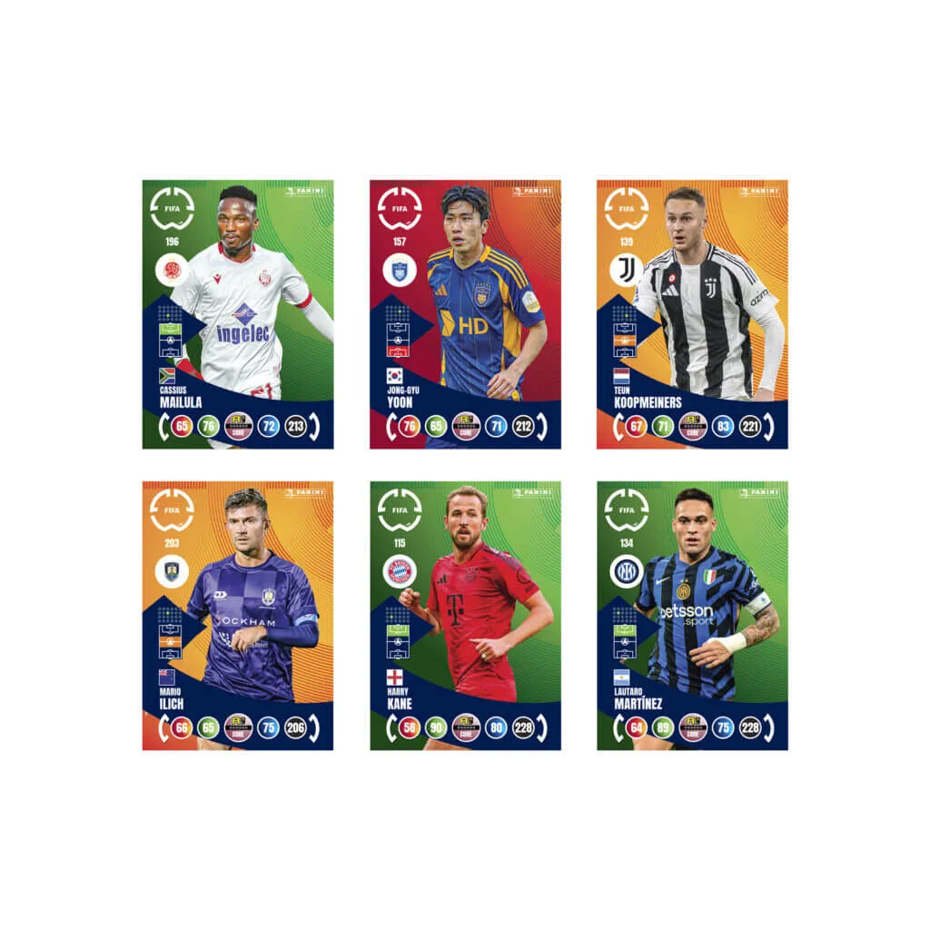 Panini Adrenalyn XL Club World Cup FIFA 2025 Soccer 6 Cards Inside!