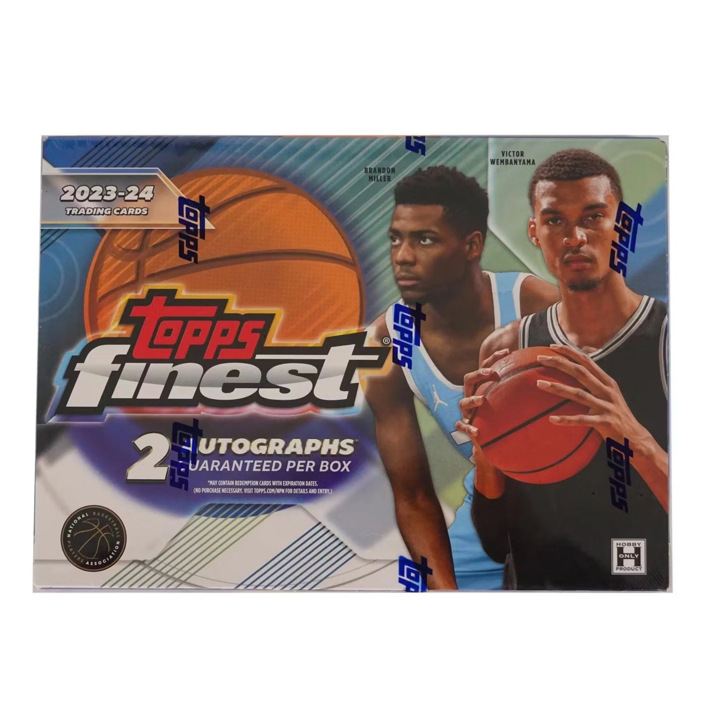 2023-24 Topps Finest Basketball 6 Pack Hobby Box Victor Wembanyama and Brandon Miller