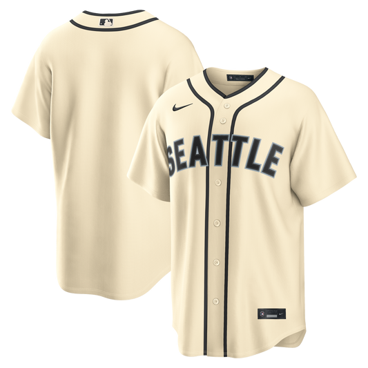 Seattle Mariners Nike Alternate 2 Replica Jersey - Cream
