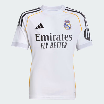 Youth Real Madrid FC Adidas 2025-26 Replica White Home Jersey