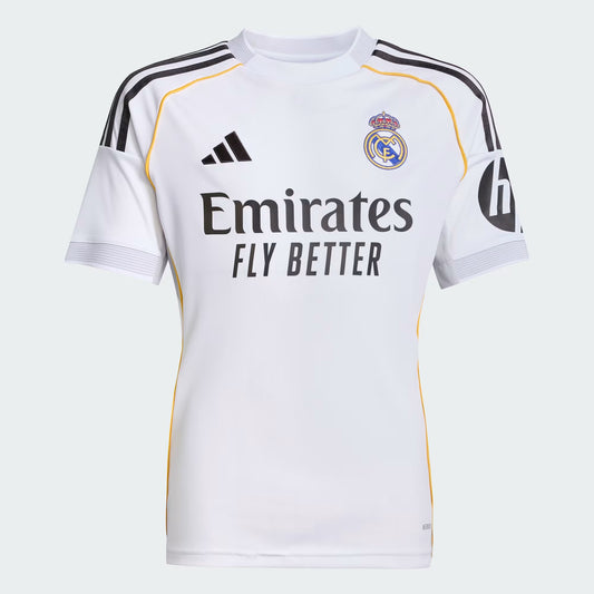 Youth Real Madrid FC Adidas 2025-26 Replica White Home Jersey