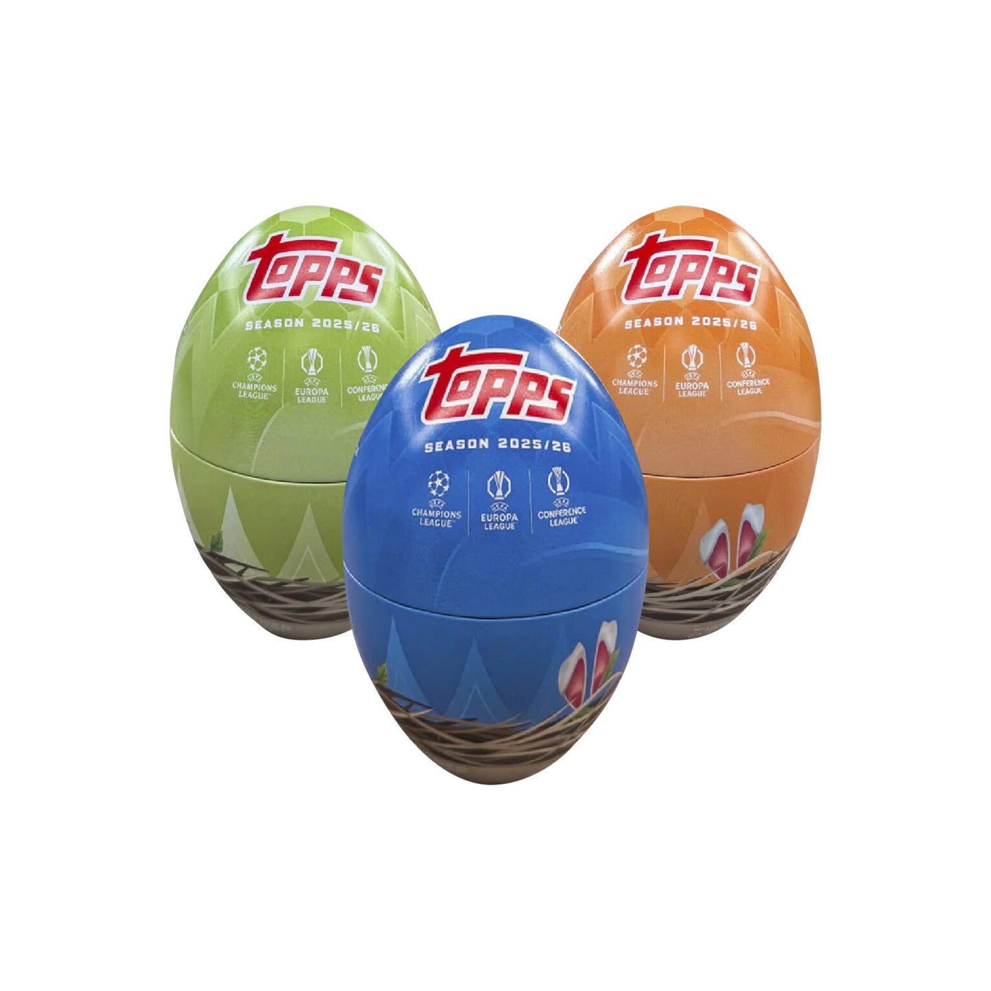 Topps 2025/26 UEFA Club Competitions Flagship Spring Easter Egg Tin