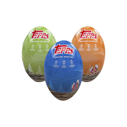 Topps 2025/26 UEFA Club Competitions Flagship Spring Easter Egg Tin