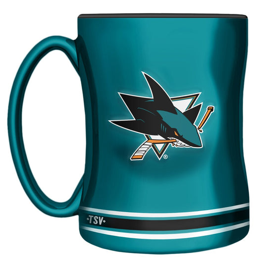 San Jose Sharks Inglasco 14oz. Sculpted Mug