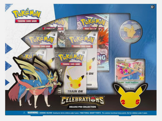 Pokemon TCG Celebrations Deluxe Pin Collection Box New Sealed 25th Anniversary