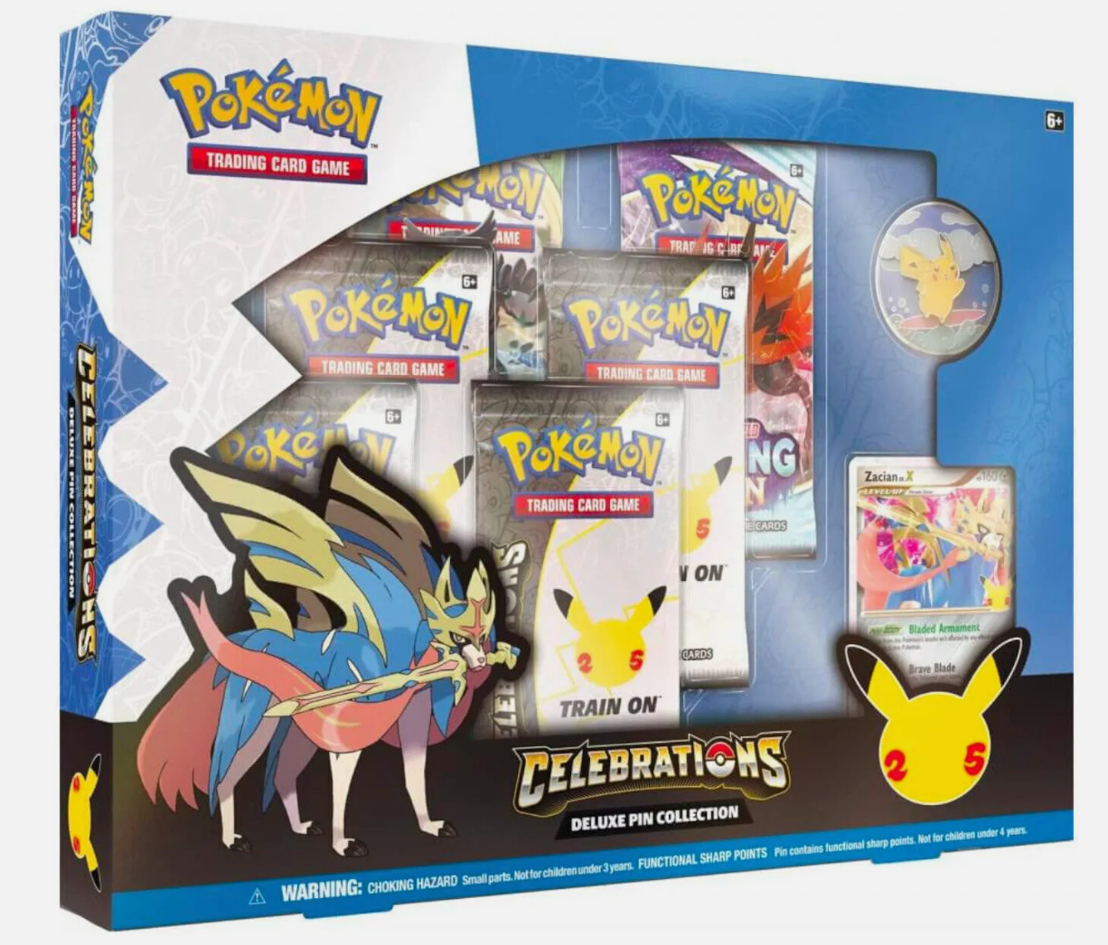 Pokemon TCG Celebrations Deluxe Pin Collection Box New Sealed 25th Anniversary