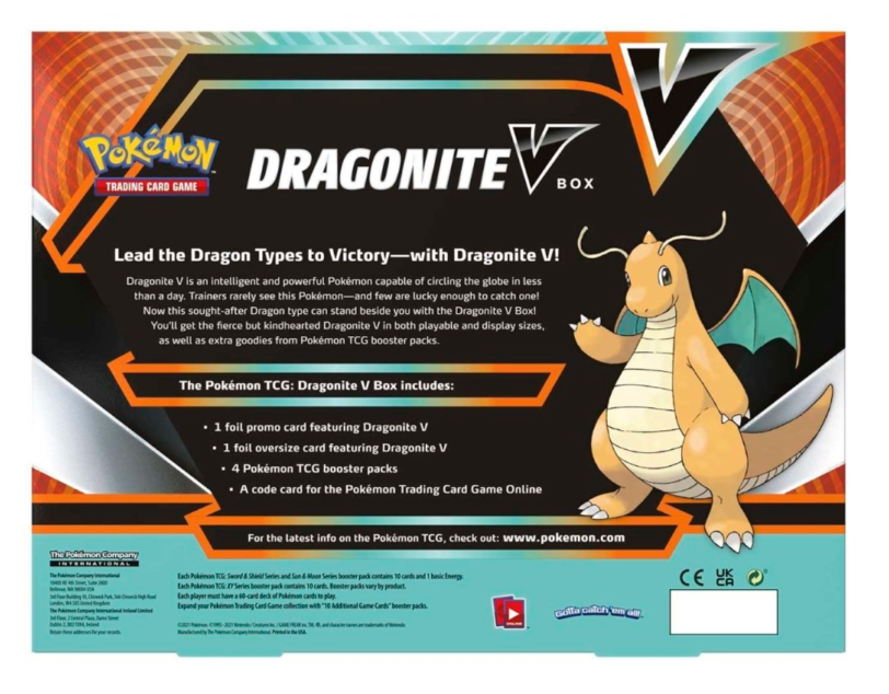 Pokémon TCG: Dragonite V Box