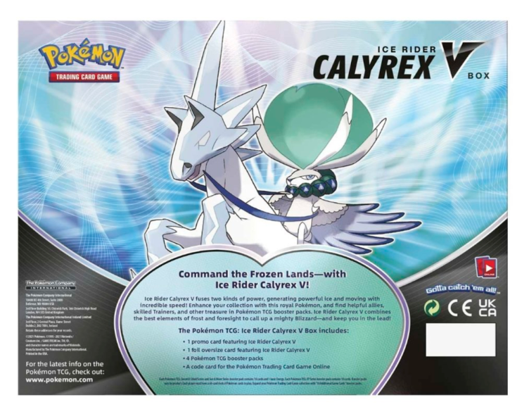 Pokémon TCG: Ice Rider Calyrex V Box