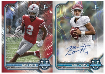 2021-22 Bowman University Football Hobby Pack - 4 Cards - Pro League Sports Collectibles Inc.