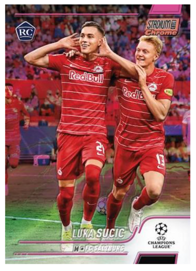 2021-22 Topps Stadium Club Chrome UEFA Champions League Soccer - 6 Card Hobby Pack