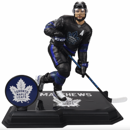 McFarlane NHL  Sports Picks - Auston Matthews Black Jersey Figure - Toronto Maple Leafs