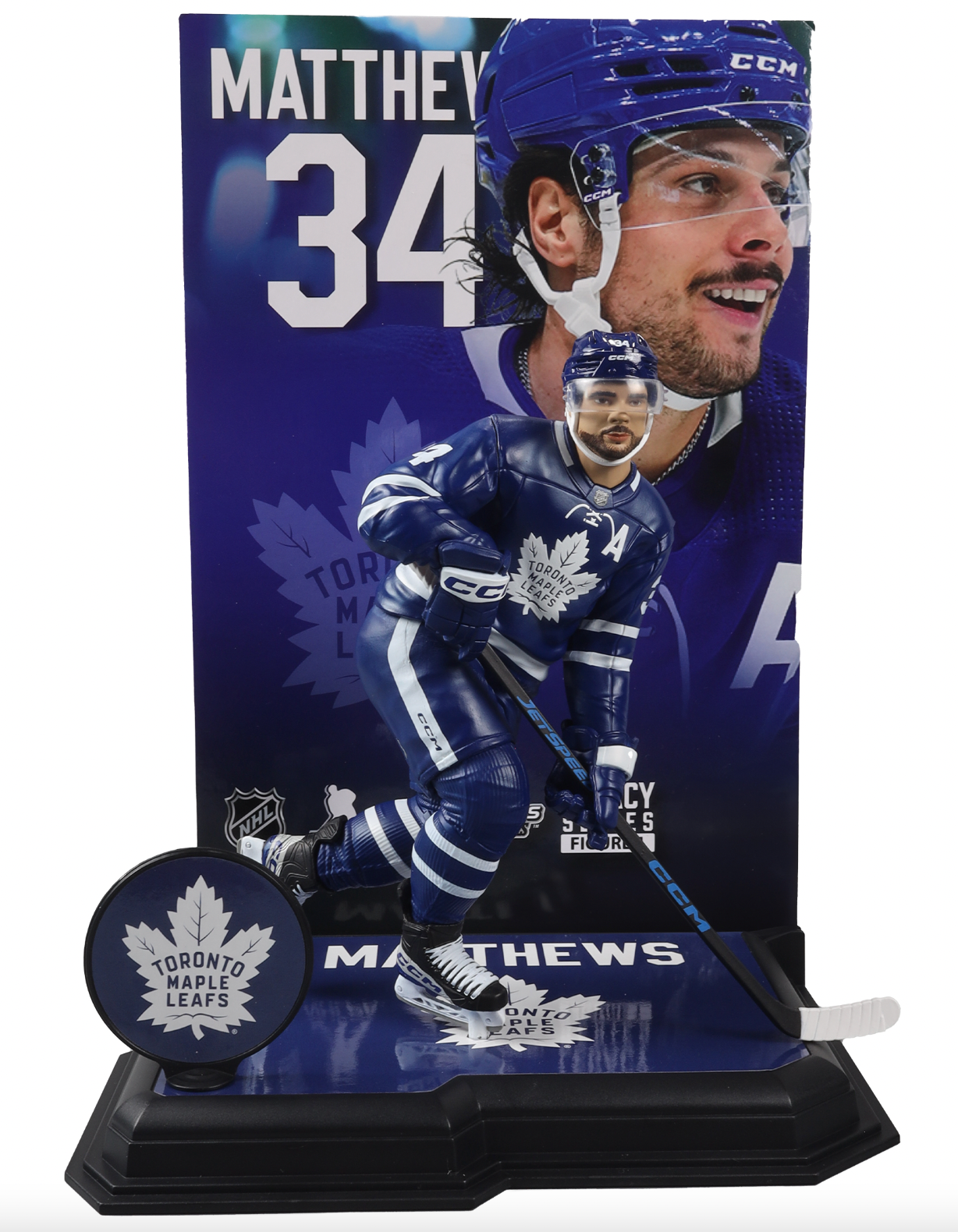 McFarlane NHL  Sports Picks - Auston Matthews Blue Jersey Figure - Toronto Maple Leafs - Pro League Sports Collectibles Inc.