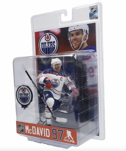 McFarlane NHL  Sports Picks - Conor McDavid White Jersey Figure - Edmonton Oilers - Pro League Sports Collectibles Inc.