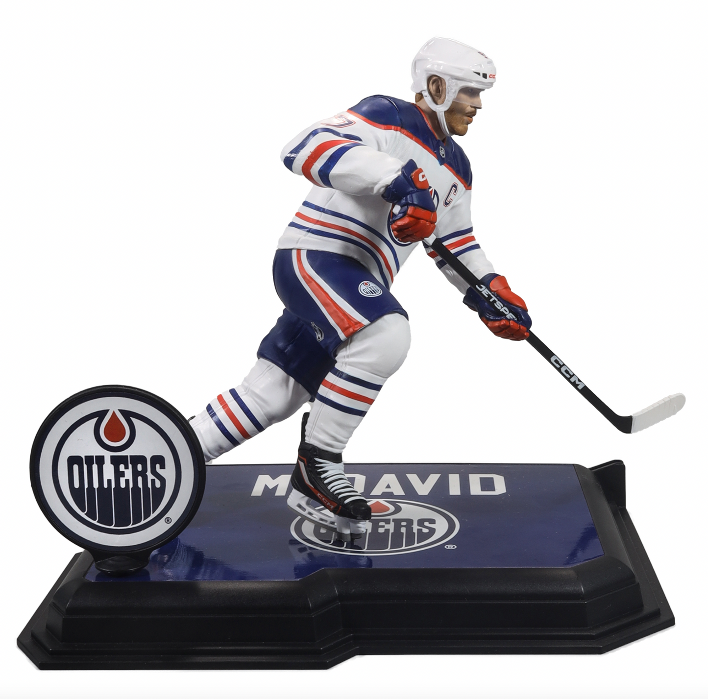 McFarlane NHL  Sports Picks - Conor McDavid White Jersey Figure - Edmonton Oilers - Pro League Sports Collectibles Inc.