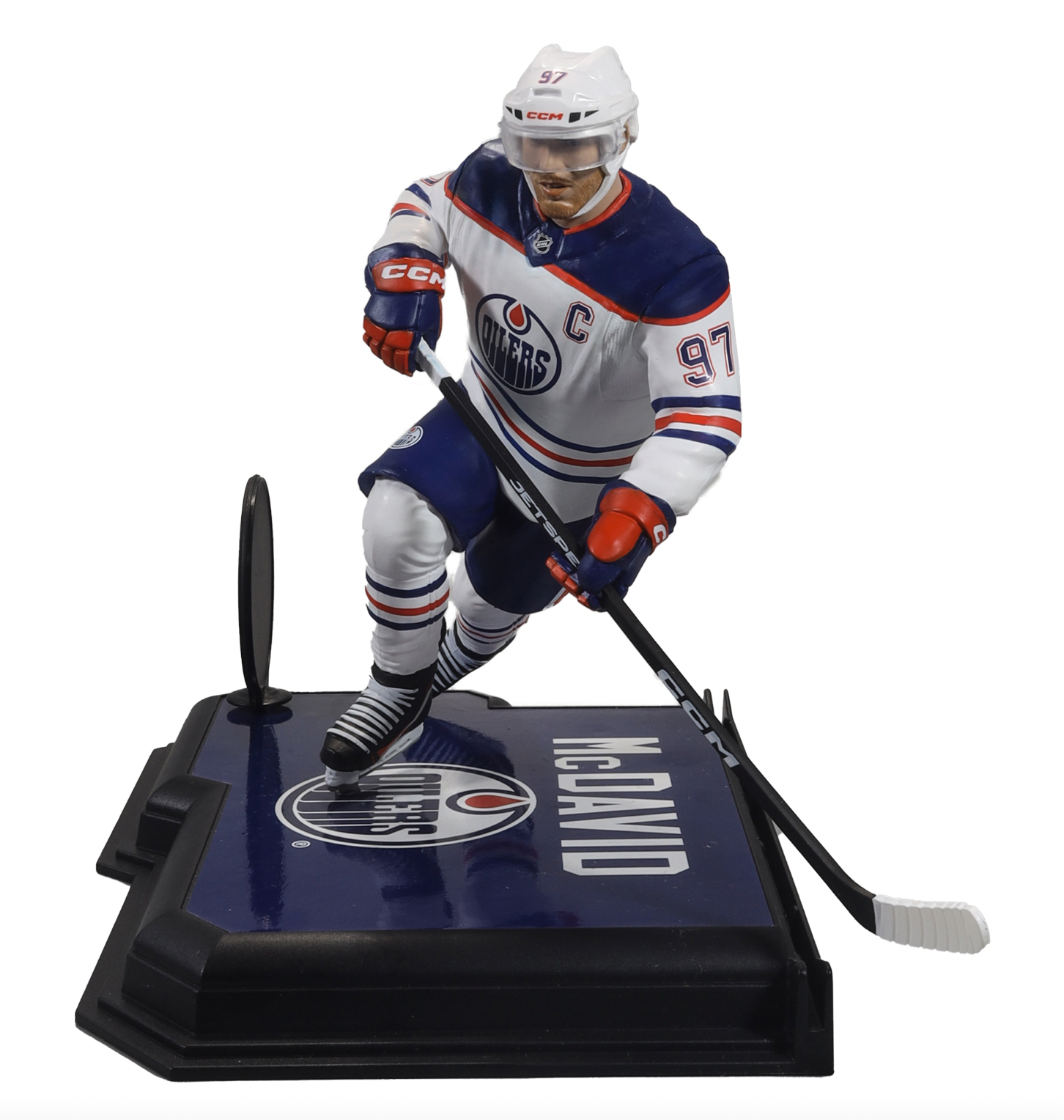 McFarlane NHL  Sports Picks - Conor McDavid White Jersey Figure - Edmonton Oilers - Pro League Sports Collectibles Inc.