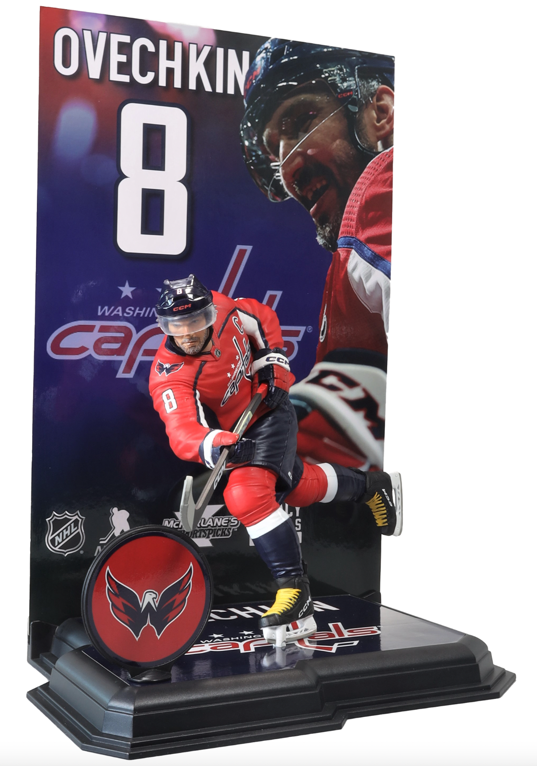 McFarlane NHL  Sports Picks - Alex Ovechkin Red Jersey Figure - Washington Capitals