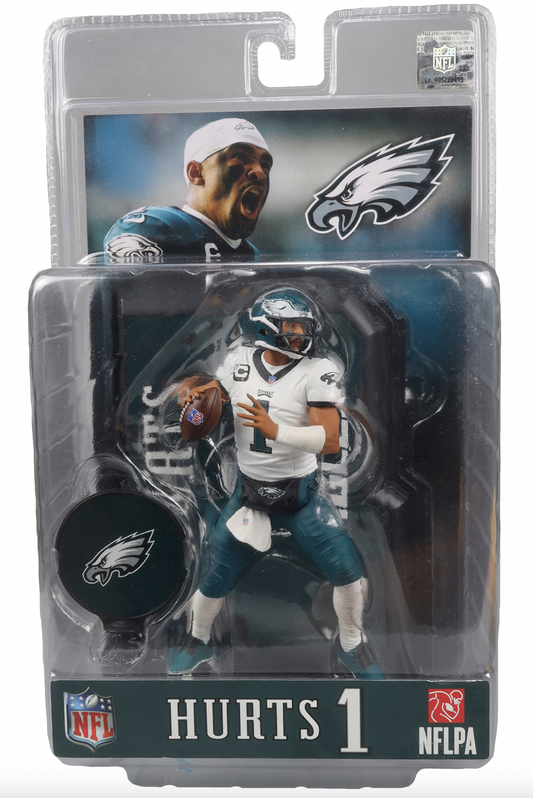 McFarlane NFL  Sports Picks - Jalen Hurts White Jersey Figure - Philadelphia Eagles