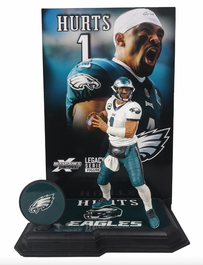 McFarlane NFL  Sports Picks - Jalen Hurts White Jersey Figure - Philadelphia Eagles