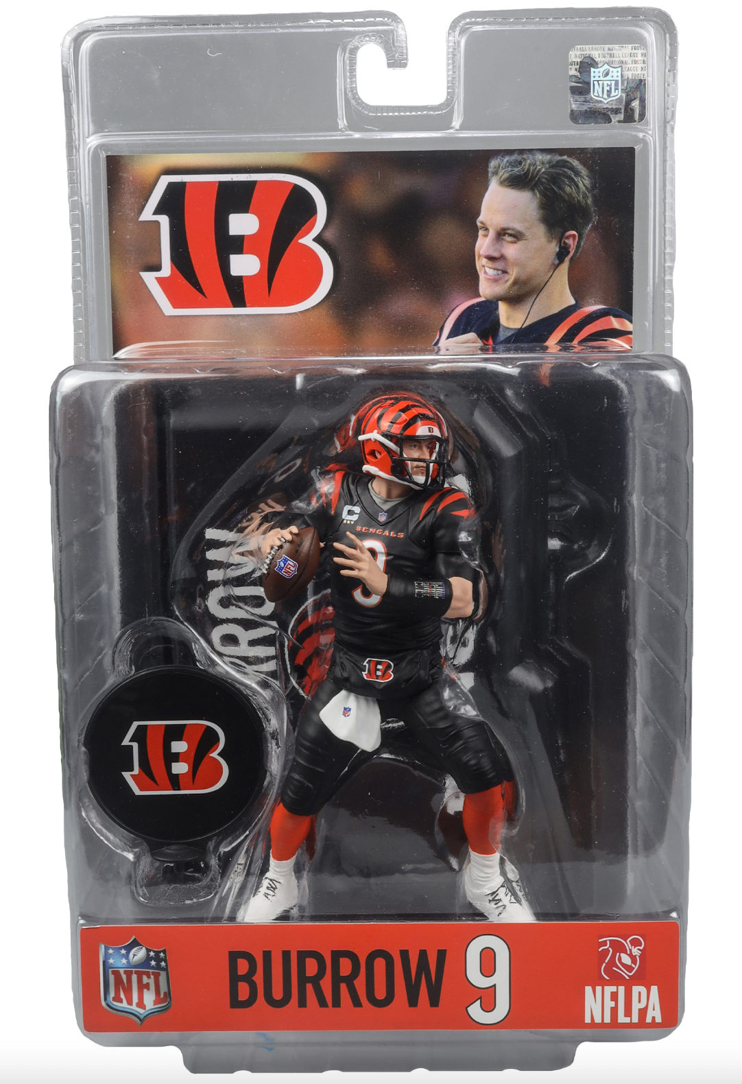 McFarlane NFL  Sports Picks - Joe Burrow Black Jersey Figure - Cincinnati Bengals