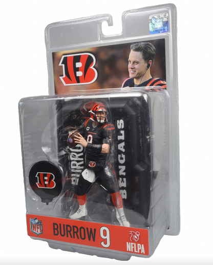 McFarlane NFL  Sports Picks - Joe Burrow Black Jersey Figure - Cincinnati Bengals