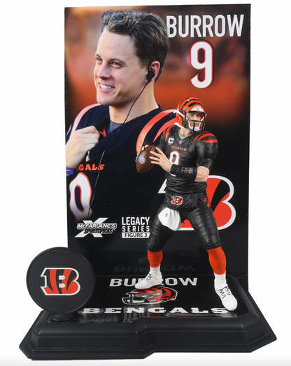 McFarlane NFL  Sports Picks - Joe Burrow Black Jersey Figure - Cincinnati Bengals